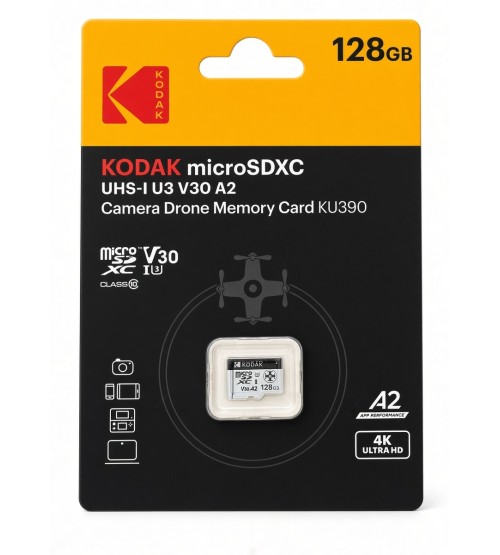 Kodak mSD UHS-I U3/V30/A2 Drone KU390 128GB